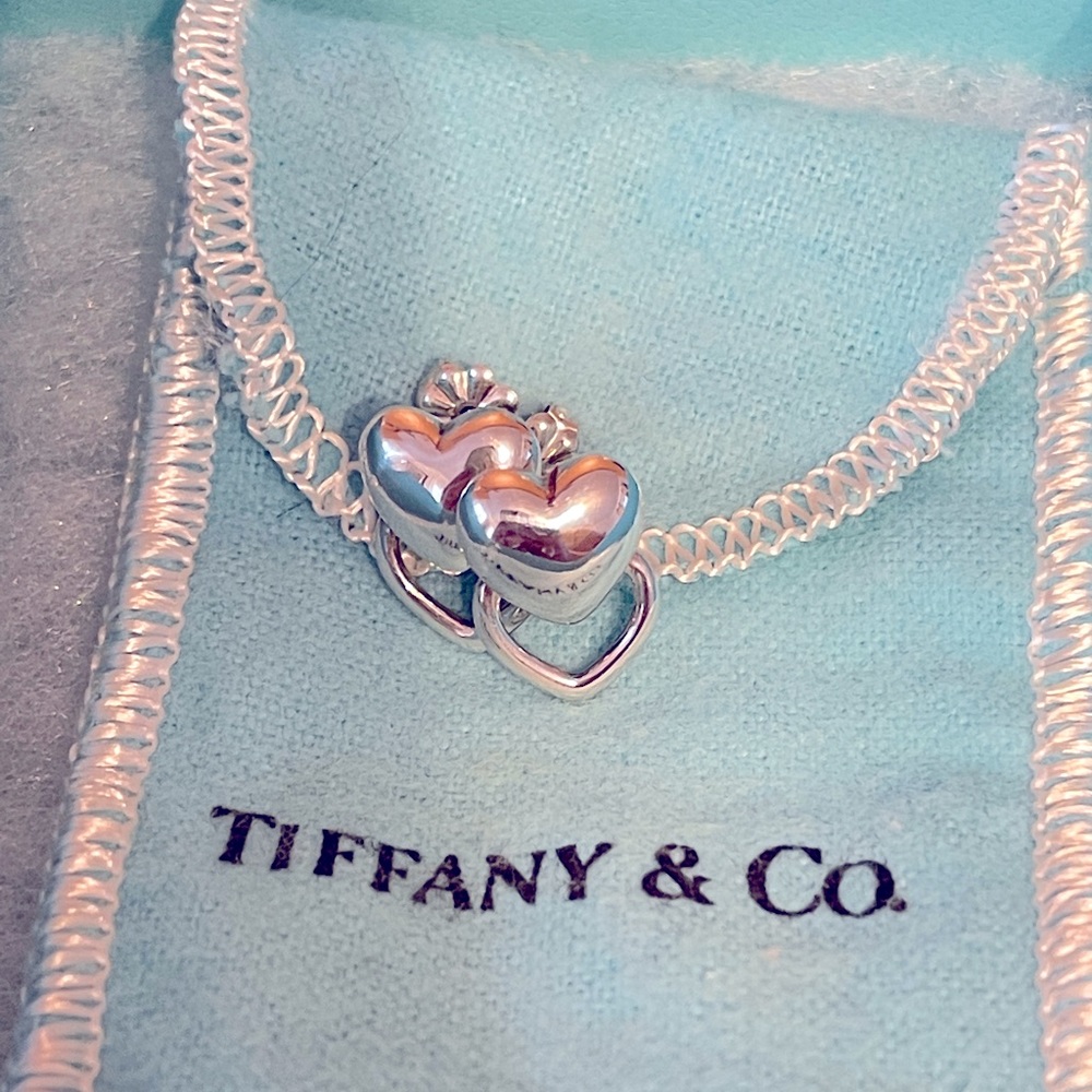 Tiffany & Co retired & Rare double heart earrings